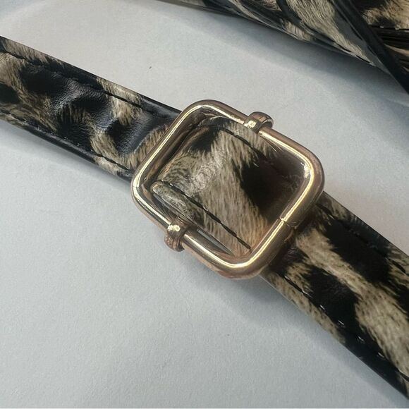 Aldo Cuveth Medium Size Leopard Print Backpack Purse - Picture 8 of 16